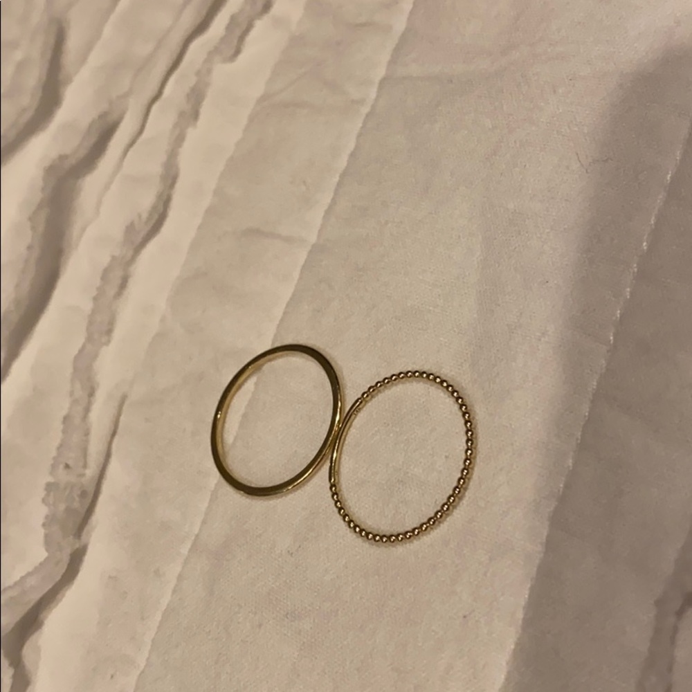 2 Mejuri Rings 14k Gold Size 9